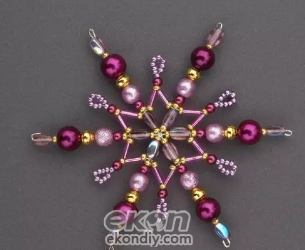 The crystal-clear and colorful DIY handmade beaded snowflakes promise you a winter that won’t melt!