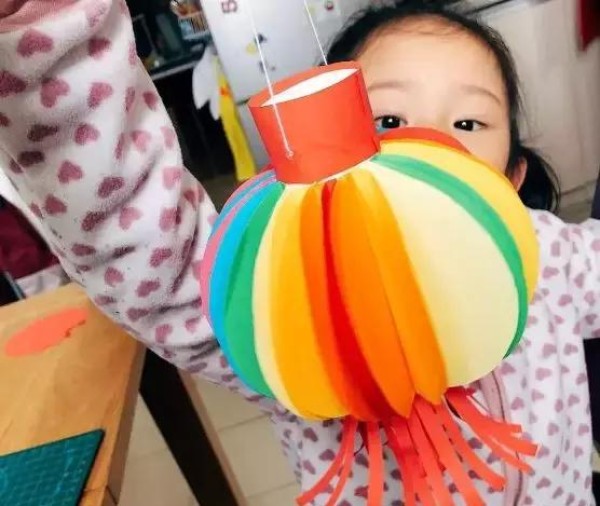 Handmade rainbow lantern making tutorial Handmade Kindergarten