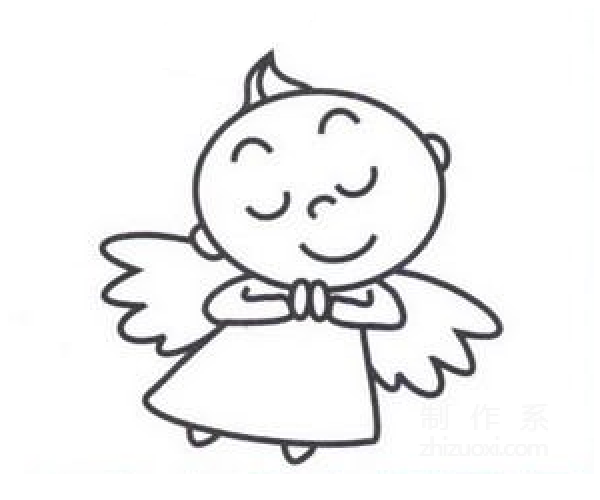 Learn to draw simple strokes, little angel