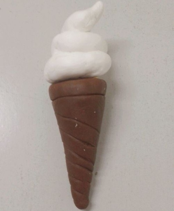 Tutorial on making handmade plasticine ice cream for children