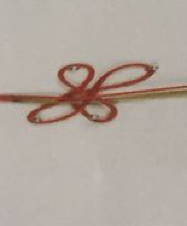 Illustration of basic knot of six-ear tuanjin knot