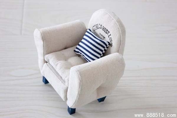 Creative handmade fabric mini scene sofa