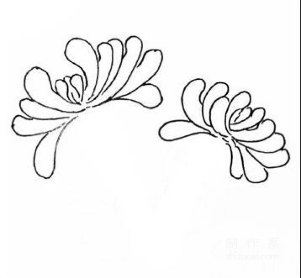 Learn to draw simple drawings, chrysanthemums during Double Ninth Festival