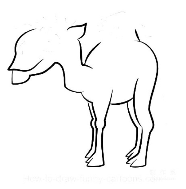 A collection of pictures of simple drawings for kindergarten children, teach you step by step how to draw a colorful camel