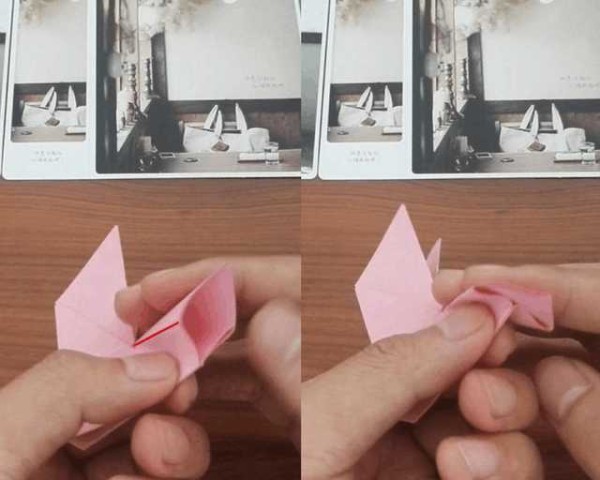 Simple origami for kindergarten. How to fold a pigeon. Illustrated tutorial.