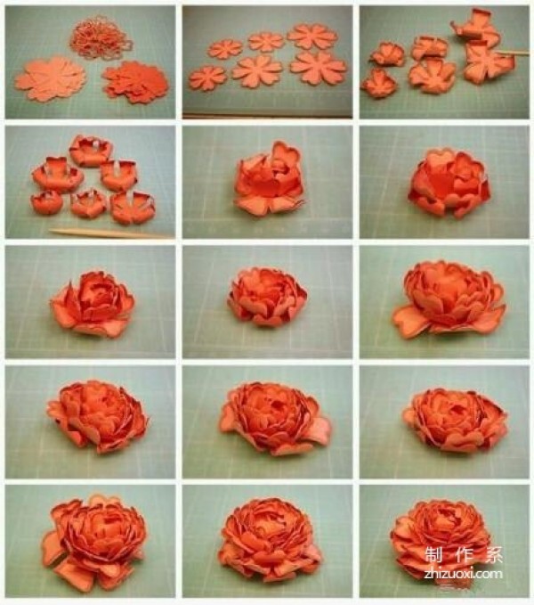 A large number of three-dimensional paper flower making tutorials