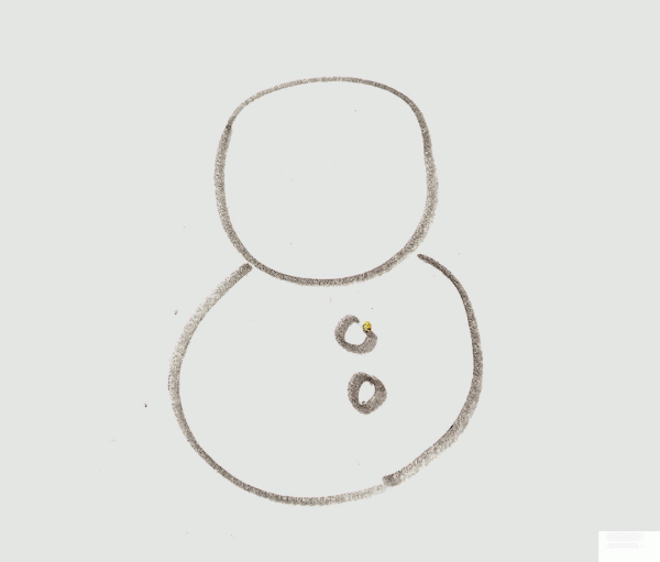 A collection of pictures of simple simple drawings for kindergarten children, a simple drawing method of a colorful snowman