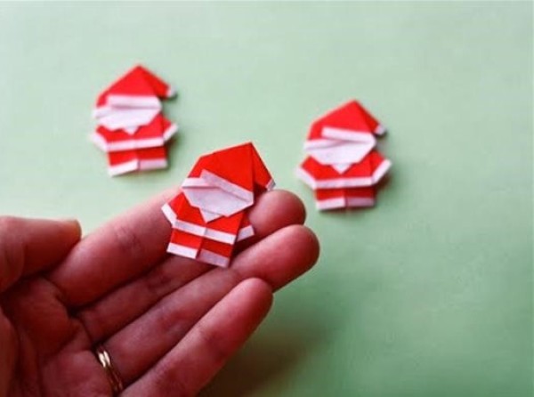 Santa Claus origami tutorial