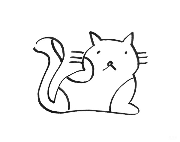 Learn to draw simple drawings, charming kittens