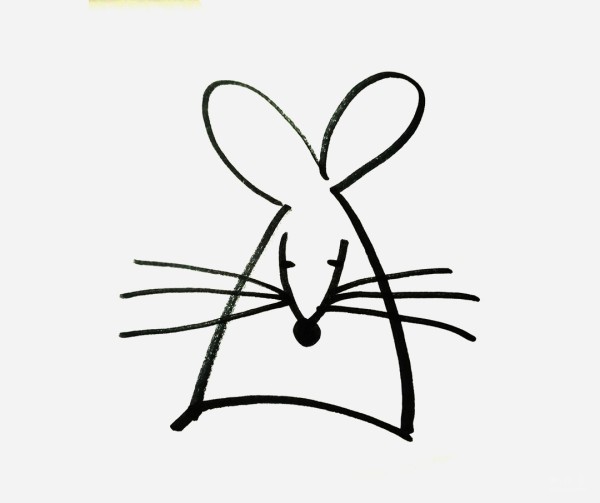 A collection of pictures of simple simple drawings for kindergarten children, simple drawing methods of cartoon mice