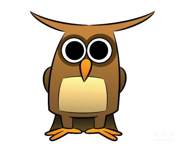 A collection of pictures of kindergarten childrens simple drawings, teach you step by step how to draw a colorful owl