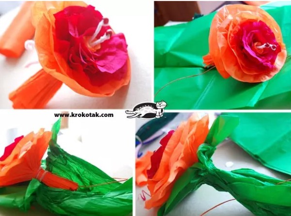 Kindergarten Creative DIY Handmade Flower Making Tutorial