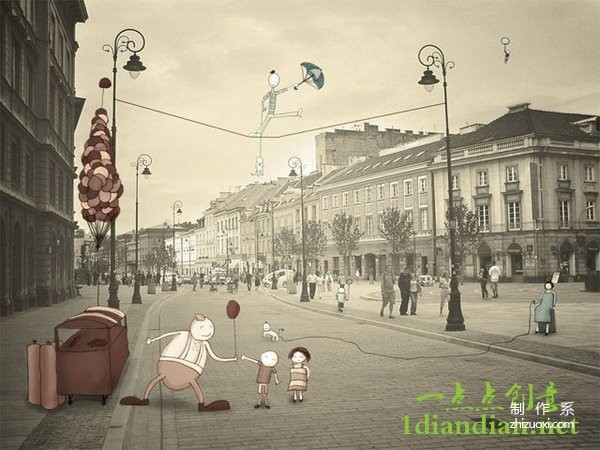 Creative illustrations that accompany photos