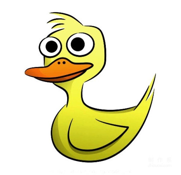 A collection of pictures of kindergarten childrens simple drawings, teach you step by step how to draw a colorful little duck