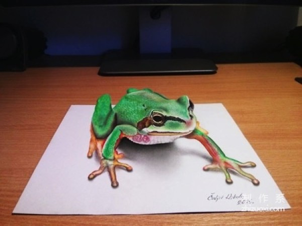 3D paintings on paper