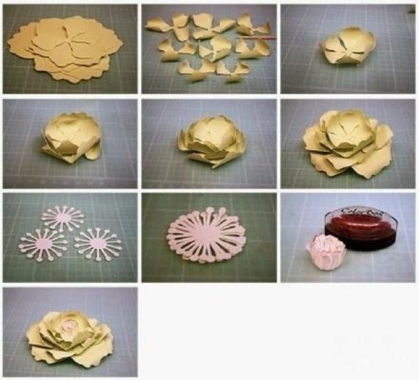 A large number of three-dimensional paper flower making tutorials