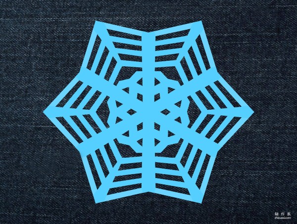 Window grill paper cutting handmade tutorial, how to cut the six-petal snowflake for window grill? DIY exquisite snowflake pattern hand-cut paper cutting method