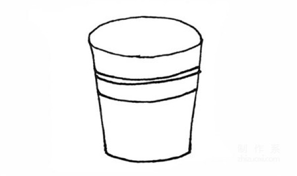 Learn to draw simple drawings, simple drawings of wooden barrels