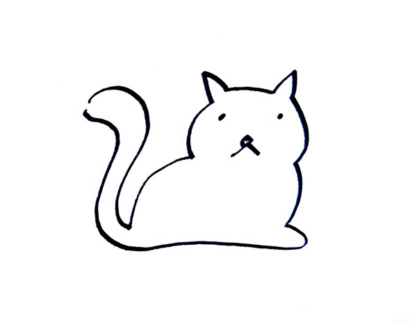 Learn to draw simple drawings, charming kittens