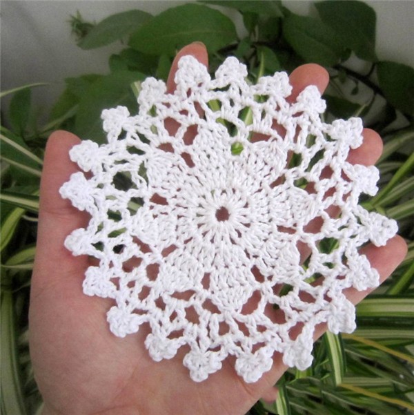 Creative retro elegant decorative handmade crochet DIY crochet coaster