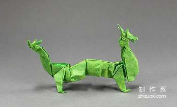 Paper craft hand-making tutorial, Peter Budai Chinese Dragon hand-made origami drawing tutorial