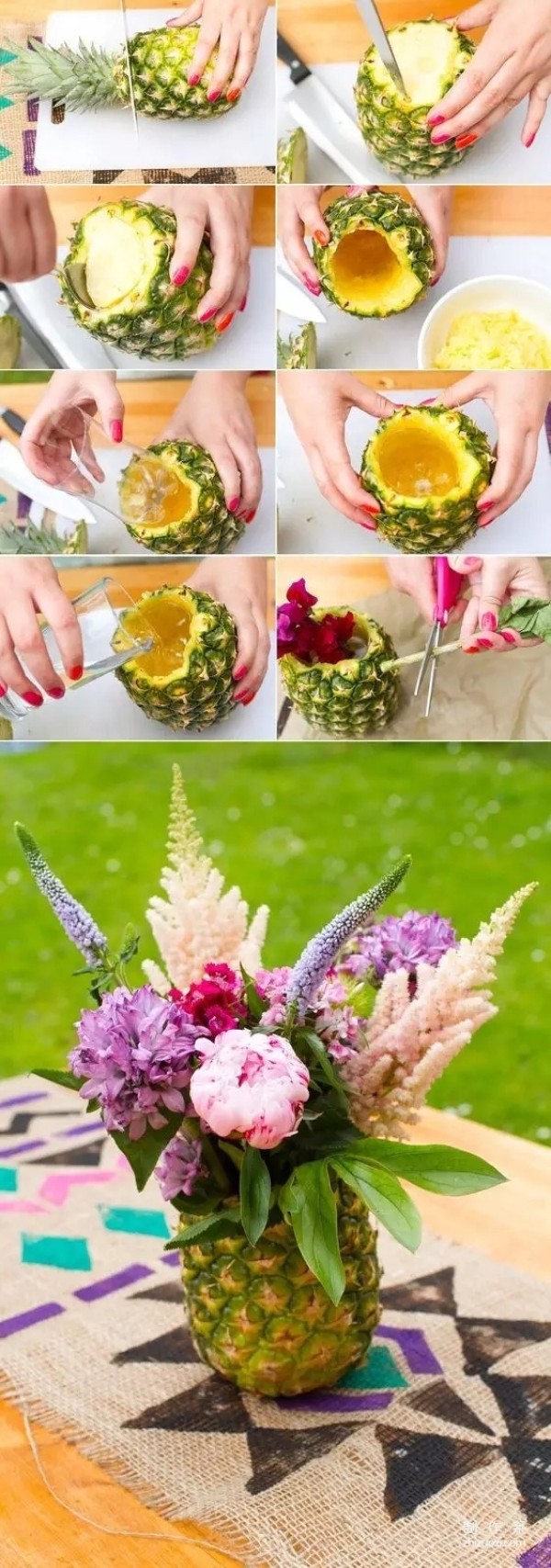 Make beautiful flower arrangements with endless fruits and vegetables