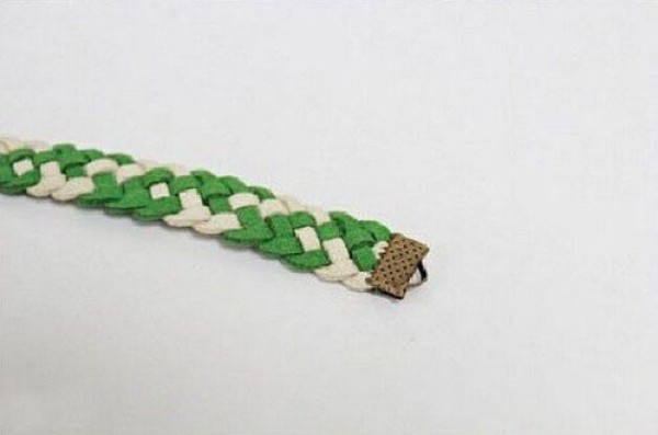 Bracelet DIY hand-knitted beautiful wide-bracelet crafts tutorial