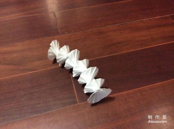 Comprehensive steps of manual origami-strong spring