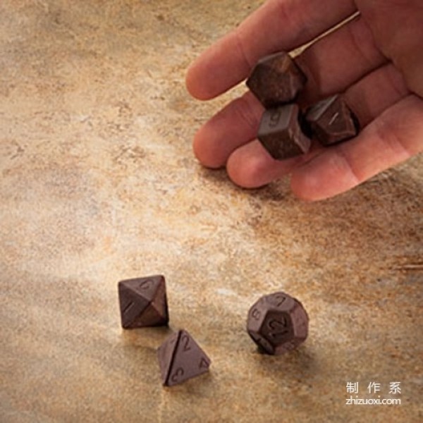 Delicious chocolate dice