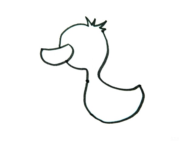 Learn to draw simple strokes, cute little yellow duck