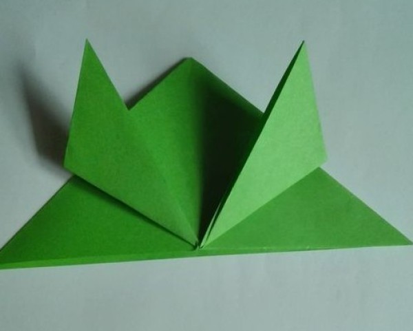 Simple Origami Frog Tutorial Illustrations Simple Handicrafts for Children