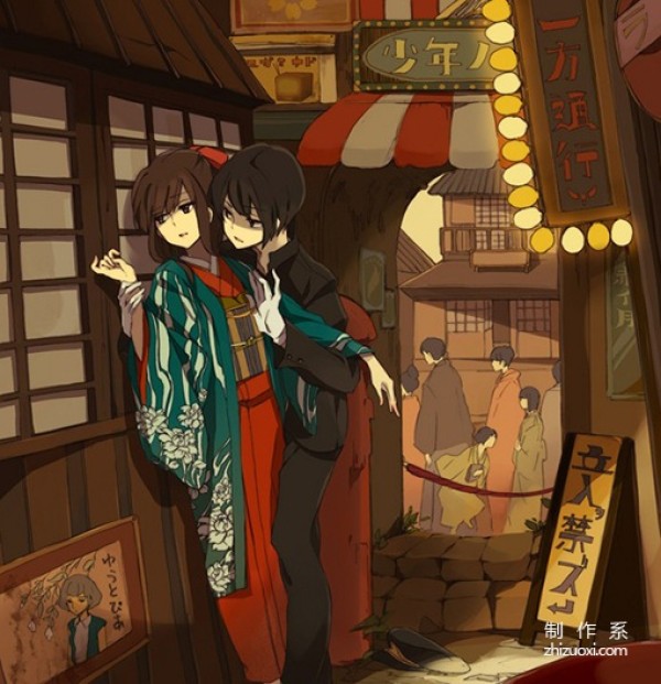 The couples in illustrations and anime are cute by Anonymous