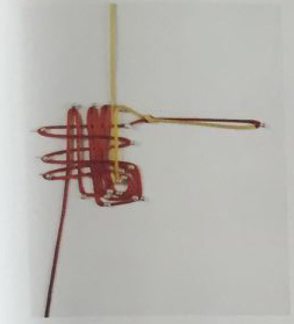 Diagrammatic method of compound wing plate long knot