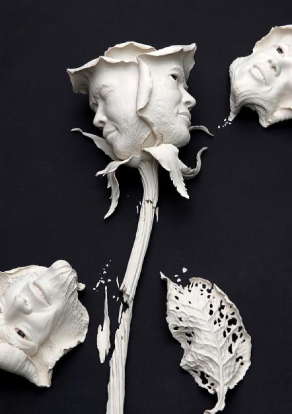 Vivid ceramic sculpture art