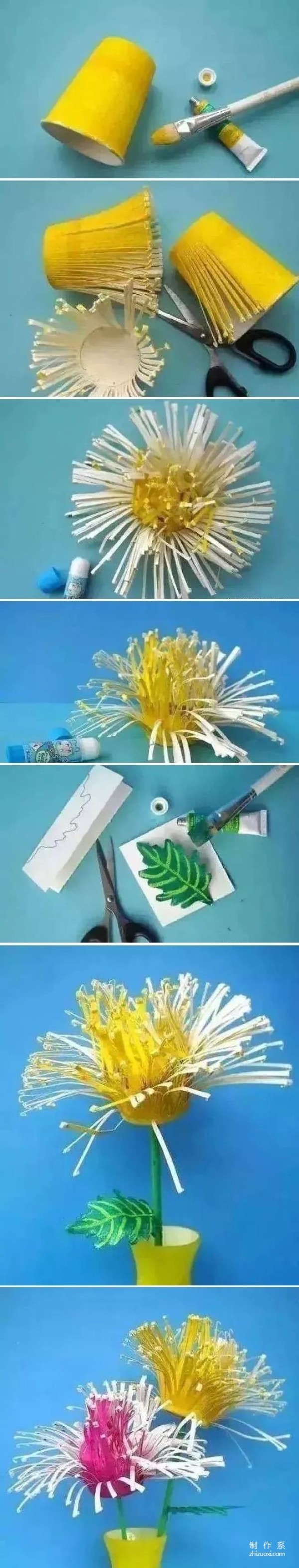 Origami tutorial for Ching Ming Festival paper chrysanthemums