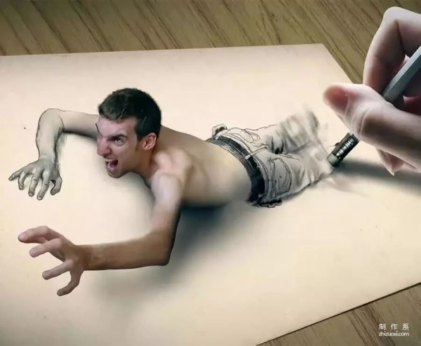 Stunning 3D paintings give people an exciting visual experience