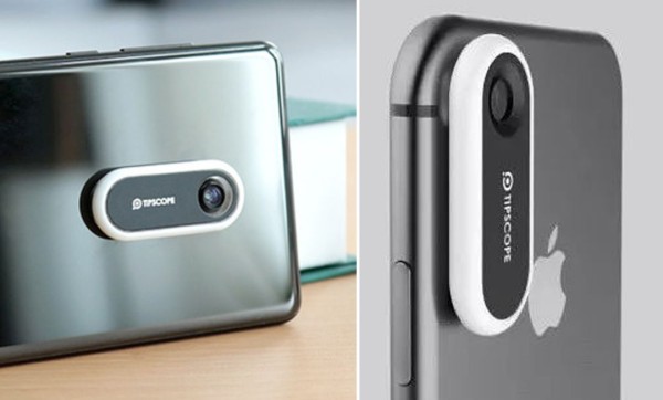 Tipscope attaches to the camera and turns your phone into a microscope in seconds