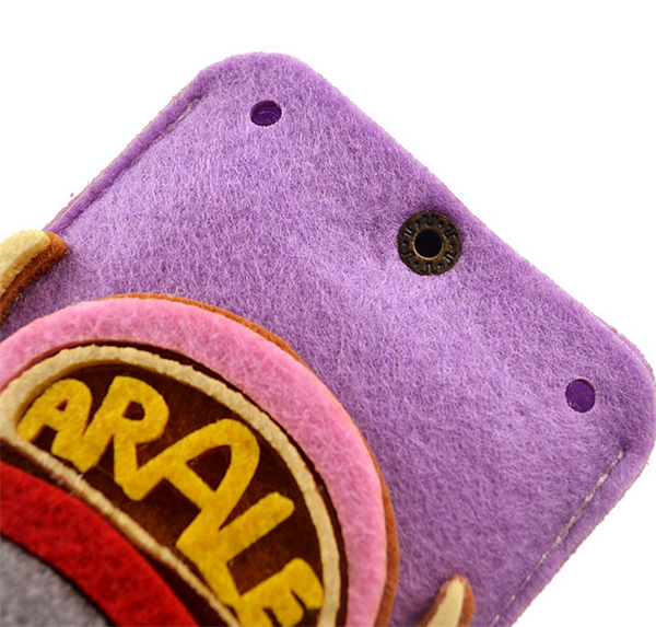 DIY handmade wool felt to make cute Arale creative mobile phone case