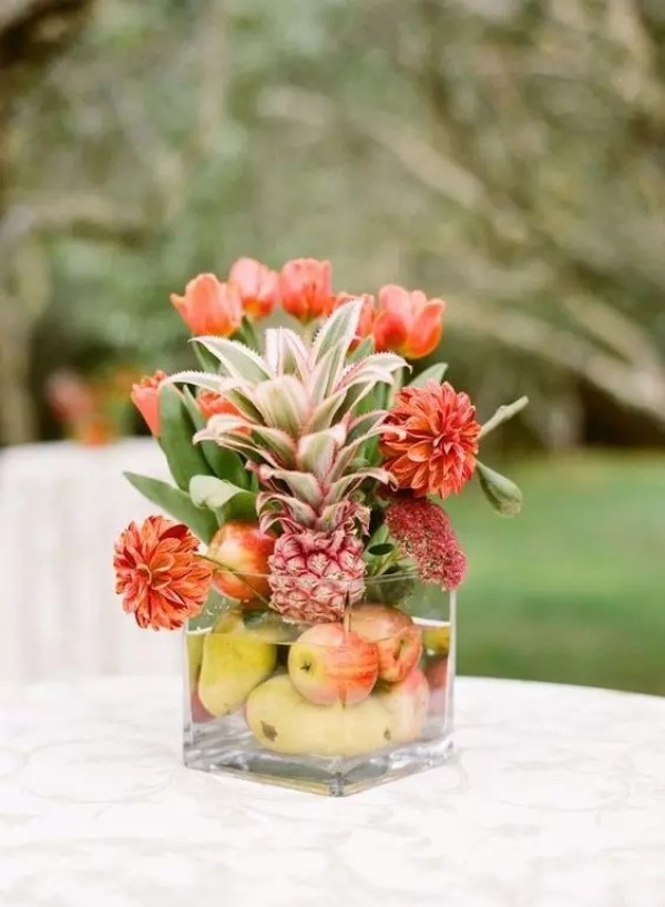 Make beautiful flower arrangements with endless fruits and vegetables