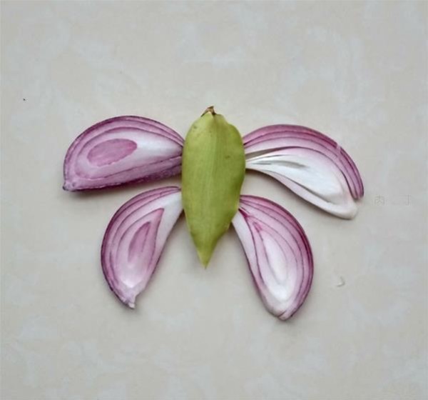 A complete collection of beautiful and simple handmade stickers to make butterflies using onions and leaves