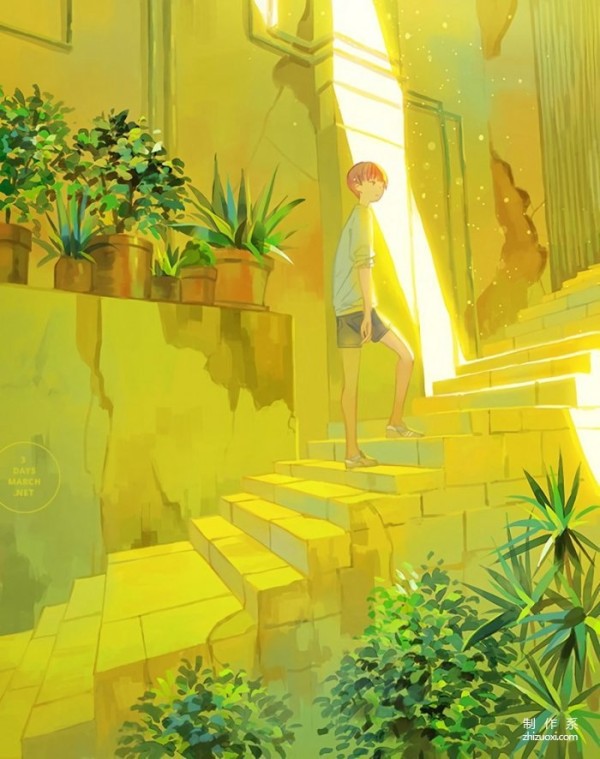 Super beautiful scene illustrations, can be used as mobile wallpapers