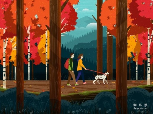 Freelance illustrator’s colorful outdoor travel illustrations