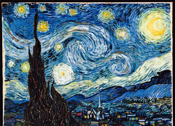 Amazing and Creative Hand Embroidery DIY Van Gogh’s Starry Sky Picture