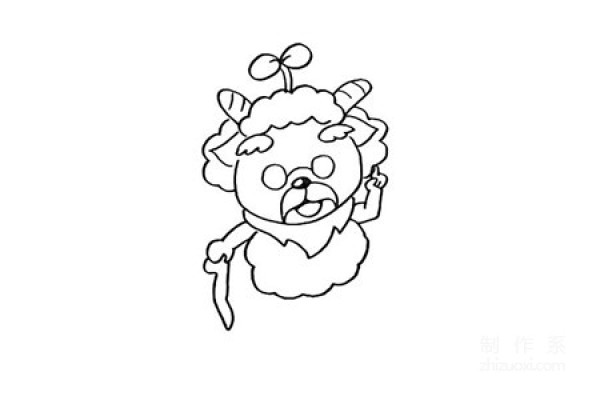 Learn to draw simple drawings, simple drawings of slow sheep