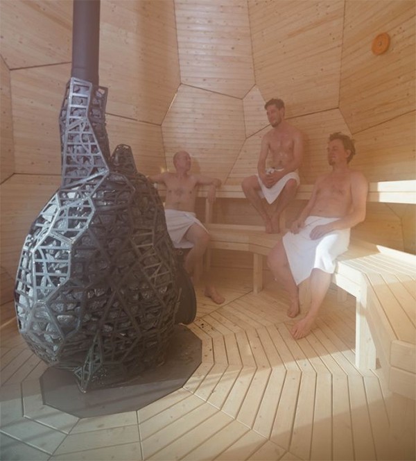 What is it like to take a sauna in the Sun Egg?