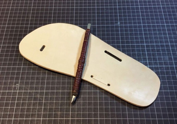 Making basic leather flip-flops (with drawings)