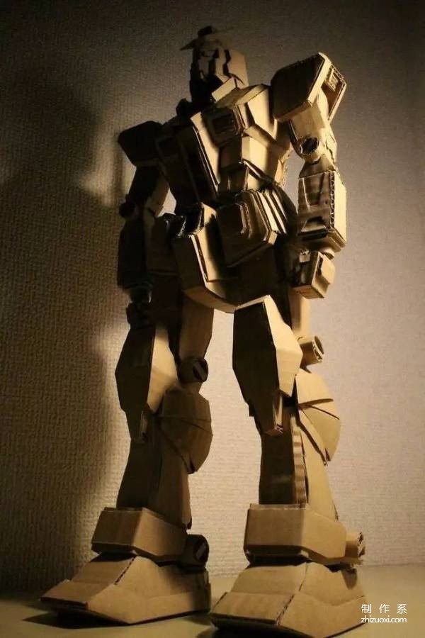 3D model created from old cardboard boxes, this girl is amazing