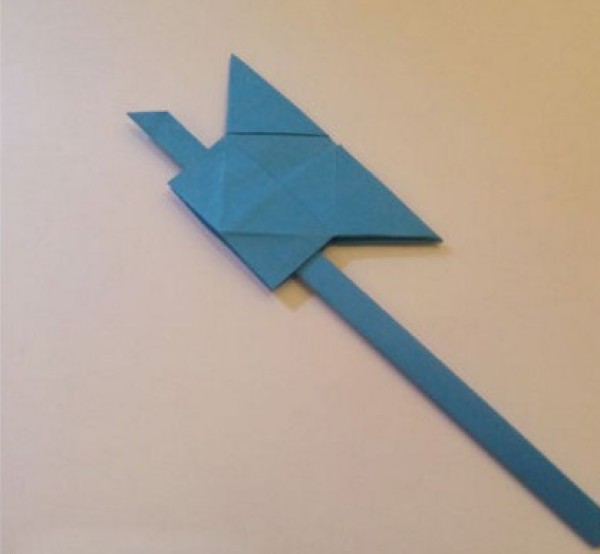 Origami of an ax Origami tutorial for children