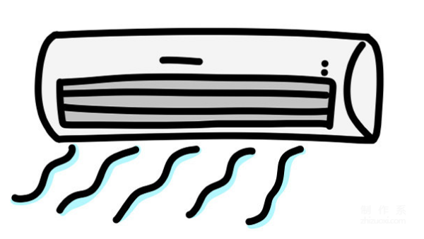 Learn to draw simple drawings, simple drawings of air conditioners