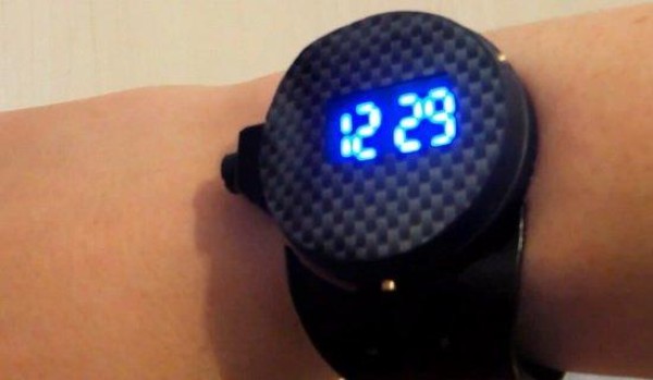 Laser watch strong enough to penetrate thin plastic sheets